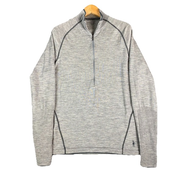 Smartwool Other - Smartwool Mens Merino Wool 1/2 Zip Pullover L Base layer Gray Hiking Outdoor Ski